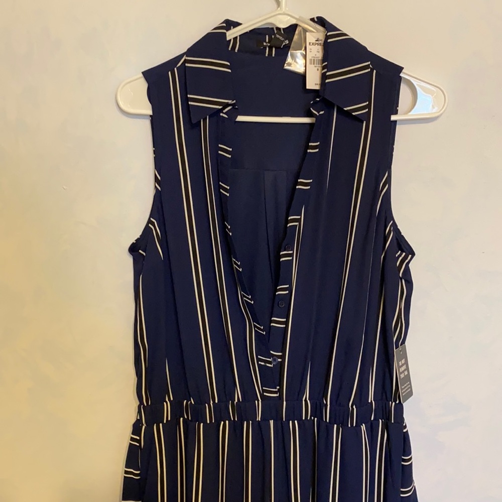Express jumpsuit striped medium